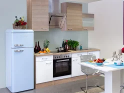 QUARTIER Küchenblock JACK Weiß/Eiche Sonoma ca. 220 x 60cm