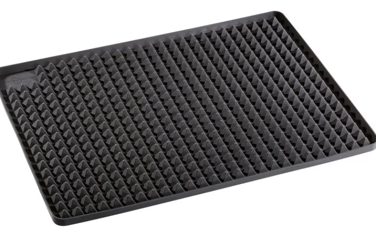 KÜCHENPROFI Backofenmatte PYRAMIDE 40x30 cm schwarz