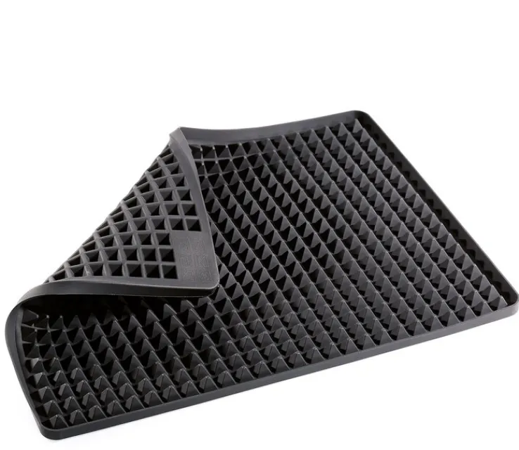 KÜCHENPROFI Backofenmatte PYRAMIDE 40x30 cm schwarz