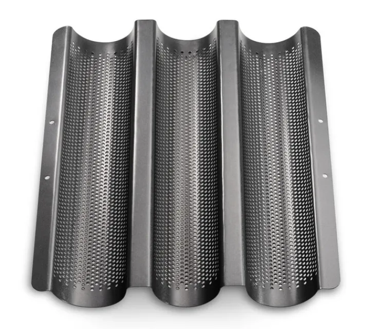 KÜCHENPROFI Baguetteblech BAKE ONE Stahlblech silber