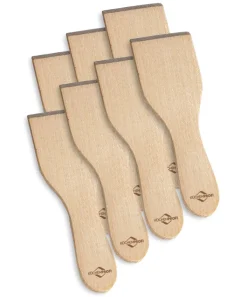 KÜCHENPROFI Raclette-Schaber 8er Set Buche Holz