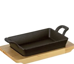 KÜCHENPROFI Servierpfanne BBQ 2-teilig schwarz/ braun