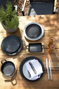 KÜCHENPROFI Servierpfanne BBQ 2-teilig schwarz/ braun