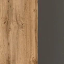 Küchenzeile ODENSE 210 cm Graphit/ Wotan Eiche Dekor