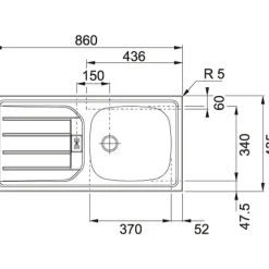 Küchenzeile ODENSE 270 cm Wotan Eiche Dekor