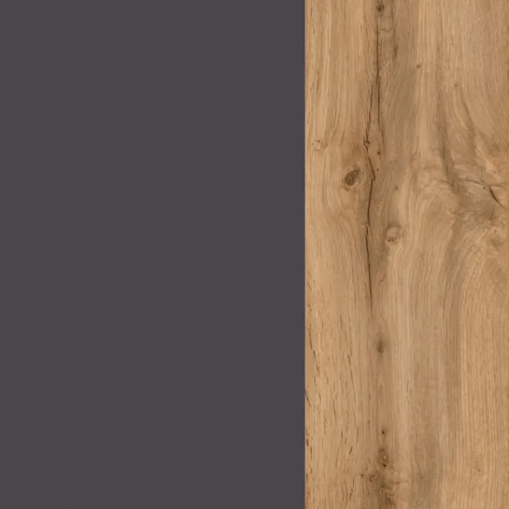 Küchenzeile ODENSE Anthrazit/ Wotan Eiche Dekor 270 cm