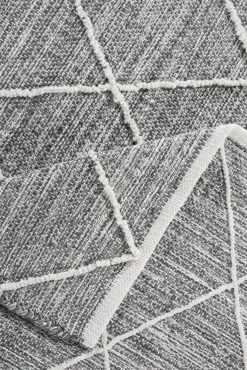 Kinder Kelim-Teppich TRELLEBORG 170 x 240 cm grau