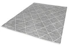 Kinder Kelim-Teppich TRELLEBORG 170 x 240 cm grau