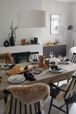 Kerzenständer TREIBHOLZ 23 cm braun