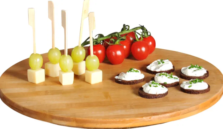 KESPER Dreh- und Servierplatte BAMBUS 35 x 35 x 3 cm Braun