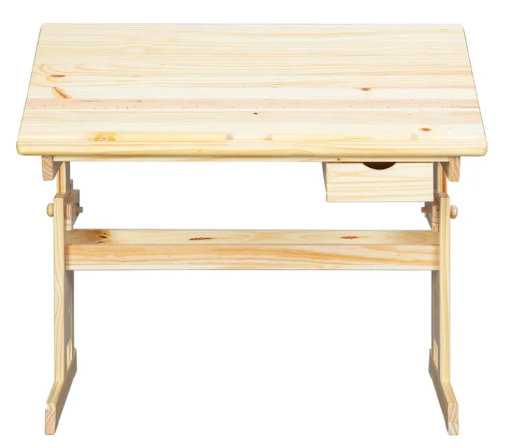 Kinder Kinder Schreibtisch CHRISTIAN 109 x 55 cm Kiefer Natur