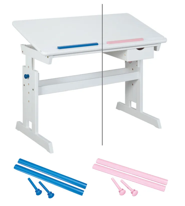 Kinder Kinder Schreibtisch JULIAN 109 x 55 cm Weiß