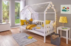 Kinder Kinderbett RUDOLF 90 x 200 cm weiß