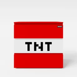 Kinder-Kommode MINECRAFT 80 cm rot/ weiß/ schwarz