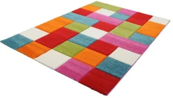 Kinder Kinderteppich DIAMOND KIDS KÄSTCHEN 120 x 170 cm mehrfarbig