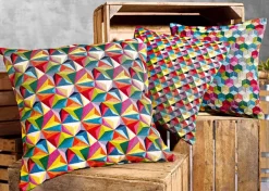 SPRÜGEL Kissenhülle WABENWELT 50 x 50 cm mehrfarbig