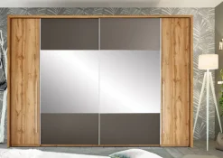 QUARTIER Kleiderschrank FOREST 312 x 225 cm braun / grau