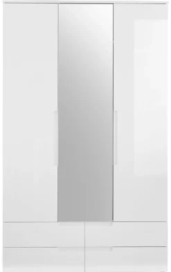 Kleiderschrank JENNA S 3-türig weiß