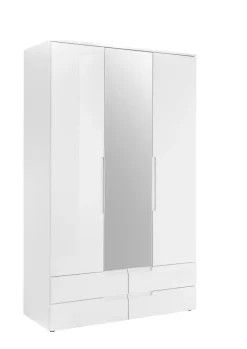 Kleiderschrank JENNA S 3-türig weiß