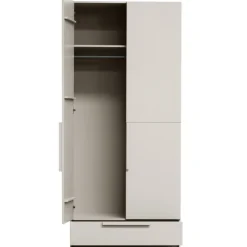 Kleiderschrank PURE 95 x 215 cm Kiefernholz/Farbton Staub