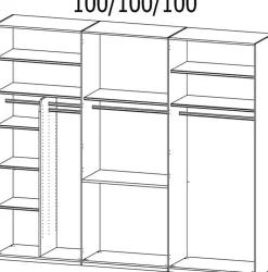Kleiderschrank PURISMA weiß