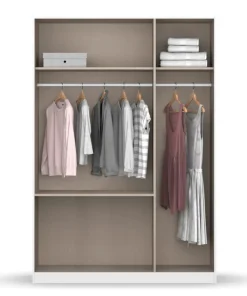QUARTIER Kleiderschrank SELF DARIA 136 x 197 cm Alpinweiß