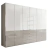 Kleiderschrank SHANGHAI 300 x 216 cm Alpinweiß