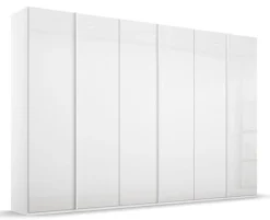 Kleiderschrank SKAT Kristallweiß/ Glas Kristallweiß