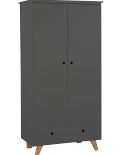 Kinder Kleiderschrank TIPI 95 x 190 x 50 cm grau