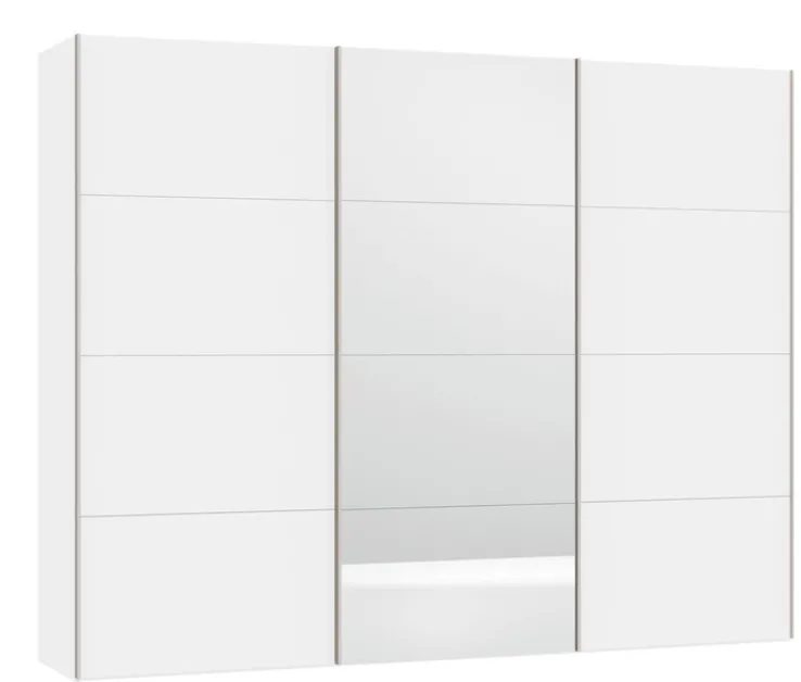 QUARTIER Kleiderschrank TOP SLIDE LINE 303 x 236 cm weiß