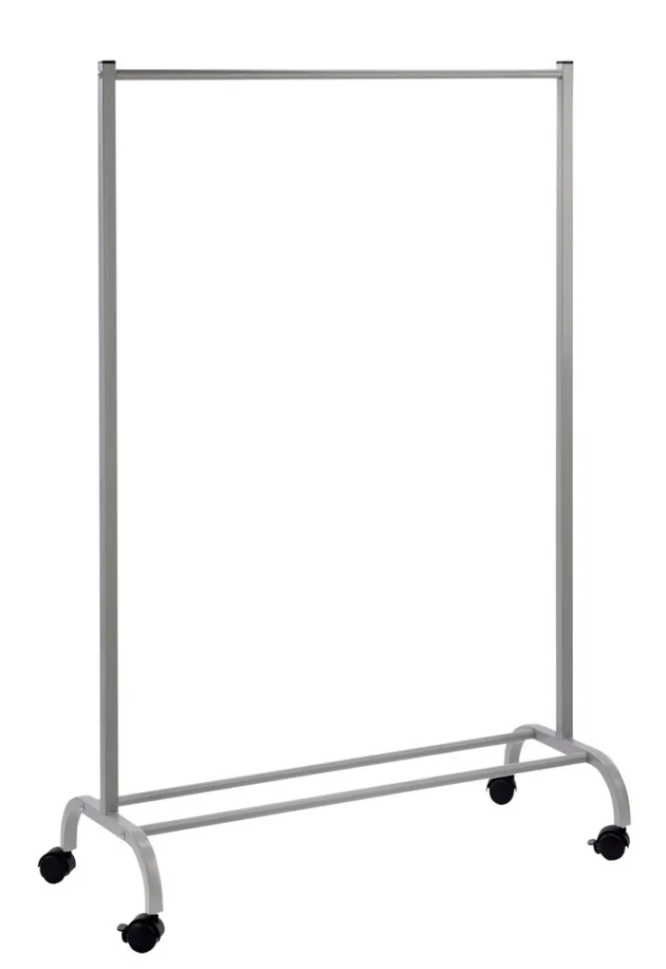 Kleiderstange Piccolino 97 x 146 cm Aluminium grau