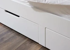 Kojenfunktionsbett 90 -180 x 200 cm weiß