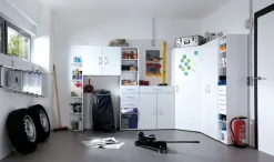 QUARTIER Kommode 80 x 98 x 48 cm Holznachbildung weiß