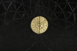 QUARTIER Kommode ARAS Holz 85 x 80 cm schwarz/goldfarbig