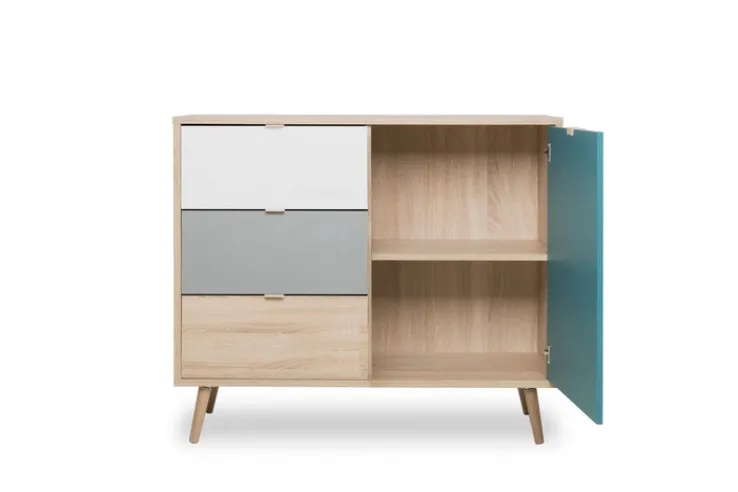 Kommode CUBA 1 mehrfarbig 103 x 87 cm