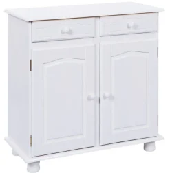 Kommode EMIL 88x87x43 cm Massivholz weiß