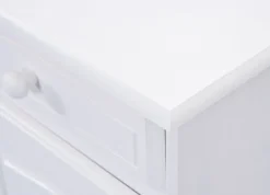 Kommode EMIL 88x87x43 cm Massivholz weiß