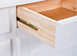 Kommode EMIL 88x87x43 cm Massivholz weiß