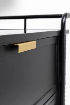 KARE DESIGN Kommode FENCE schwarz 80x80x40 cm