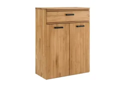 Kommode LIDO 80 x 89 cm Astige Eiche massiv naturbelassen geölt