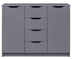 Kommode LION 122 x 92 cm graphitgrau