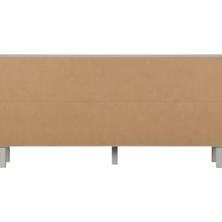 Kommode MADU 160 x 56 cm cloud grey/goldfarbig