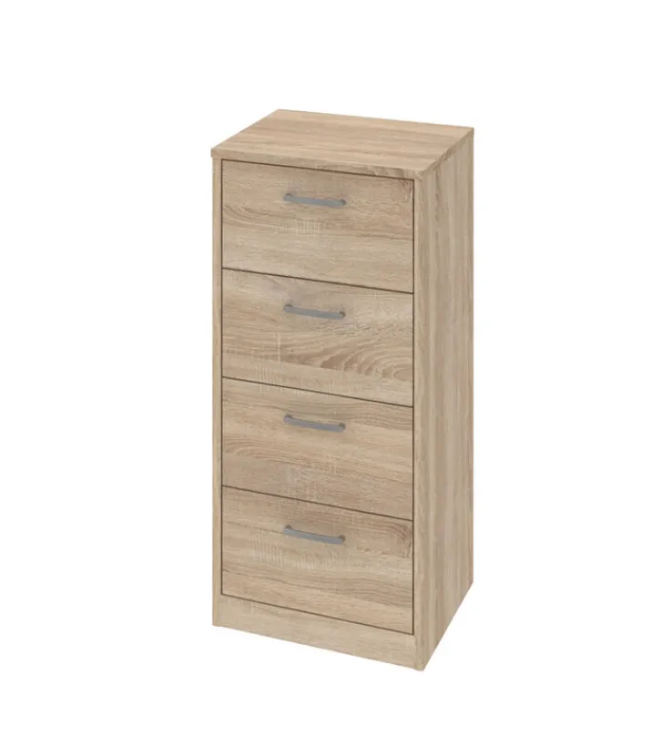 QUARTIER Kommode MEGA SOFT 38 x 85 cm Eiche sägerau