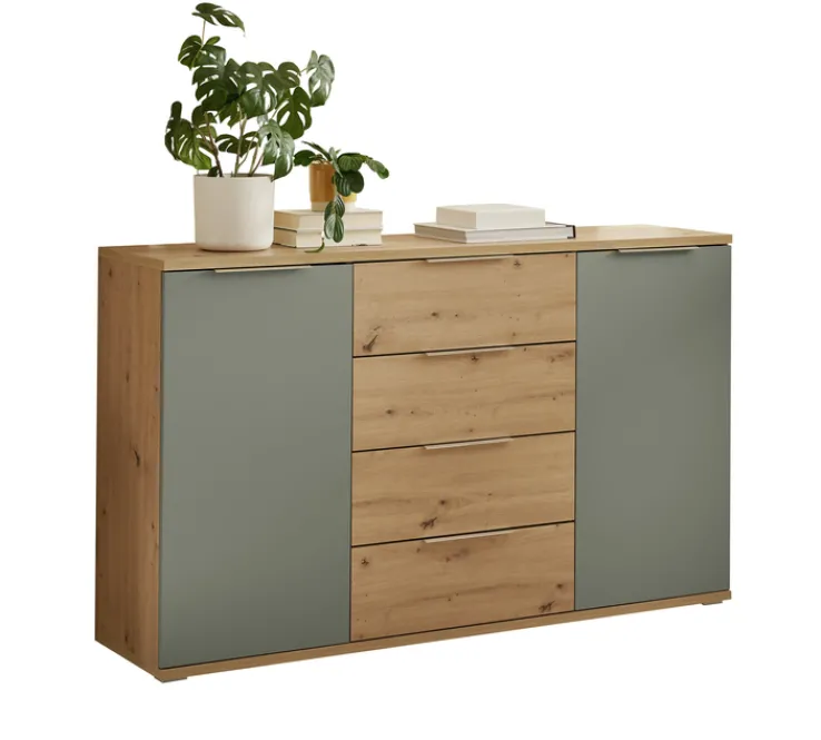 QUARTIER Kommode SIMADA braun/ grün