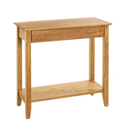 Konsole 75 cm Eiche massiv