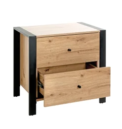 Konsole 60 x 42 cm braun/schwarz