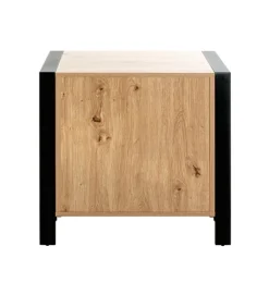 Konsole 60 x 42 cm braun/schwarz