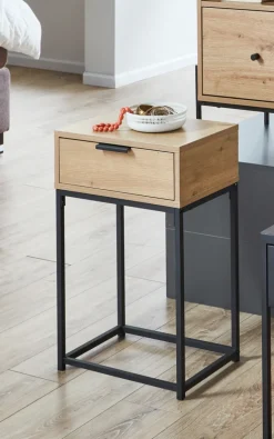 Konsole 40 x 60 x 40 cm braun/schwarz