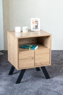 Konsole 45 x 60 x 40 cm braun/schwarz