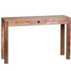 Konsolentisch 120 x 70 cm Akazie braun